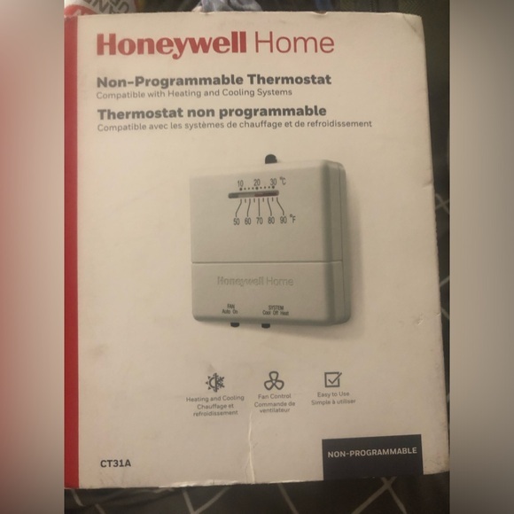 Honeywell Other - HONEYWELL NON-PROGRAMMABLE THERMOSTAT CT31A